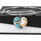 Nurse Strong Heart Charm Bracelet