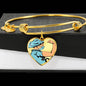 Nurse Strong Heart Charm Bracelet